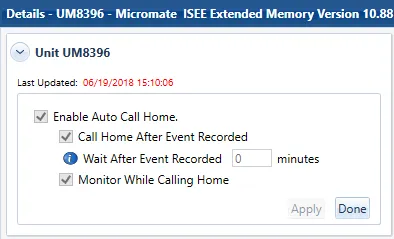 AutoCall Home Settings