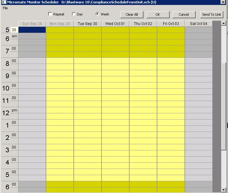 Scheduler Blank